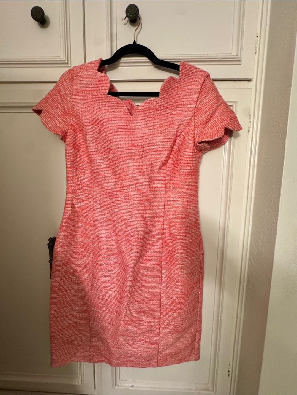 Talbots Pink Tweed Scallop Dress Size 8 | NWT/Unworn Rare